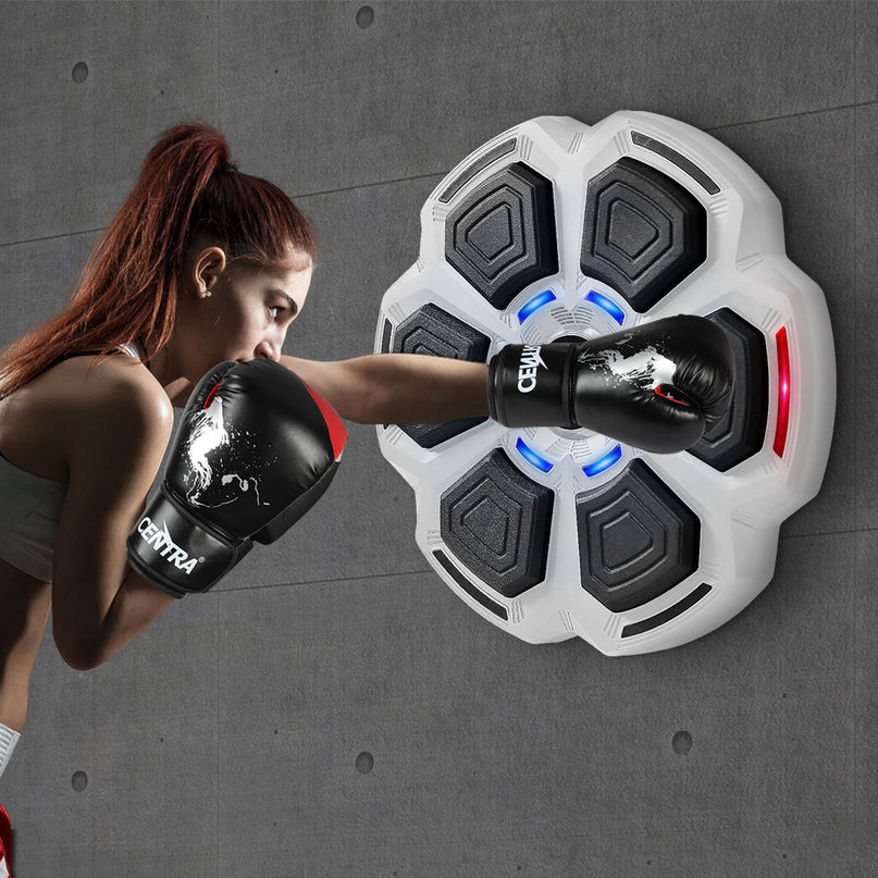 Centra Punching Box With 8OZ Boxing Glove Grey