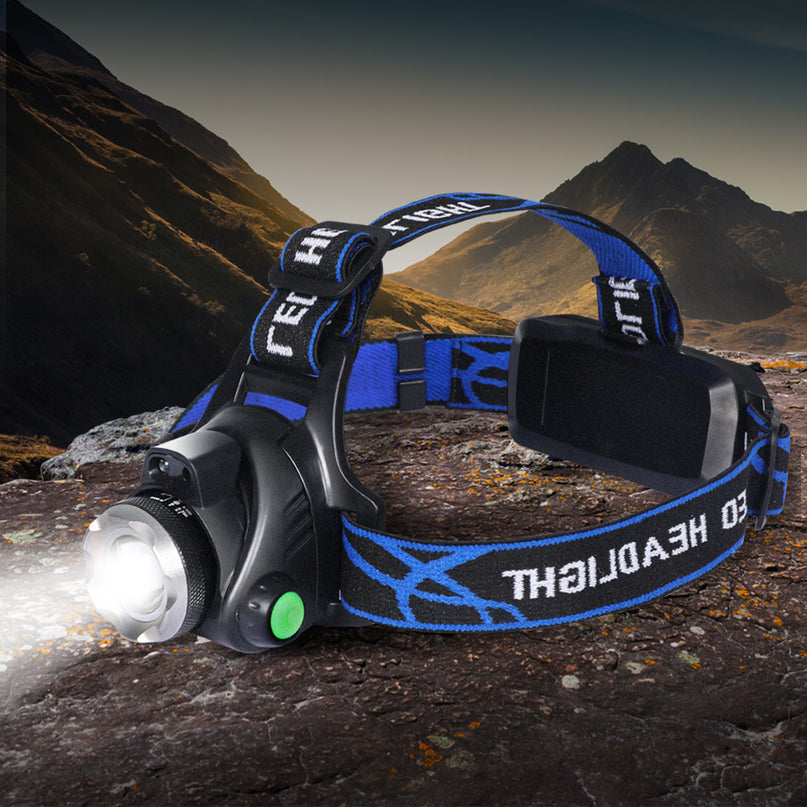 2x 500LM LED Headlamp Headlight Flashlight