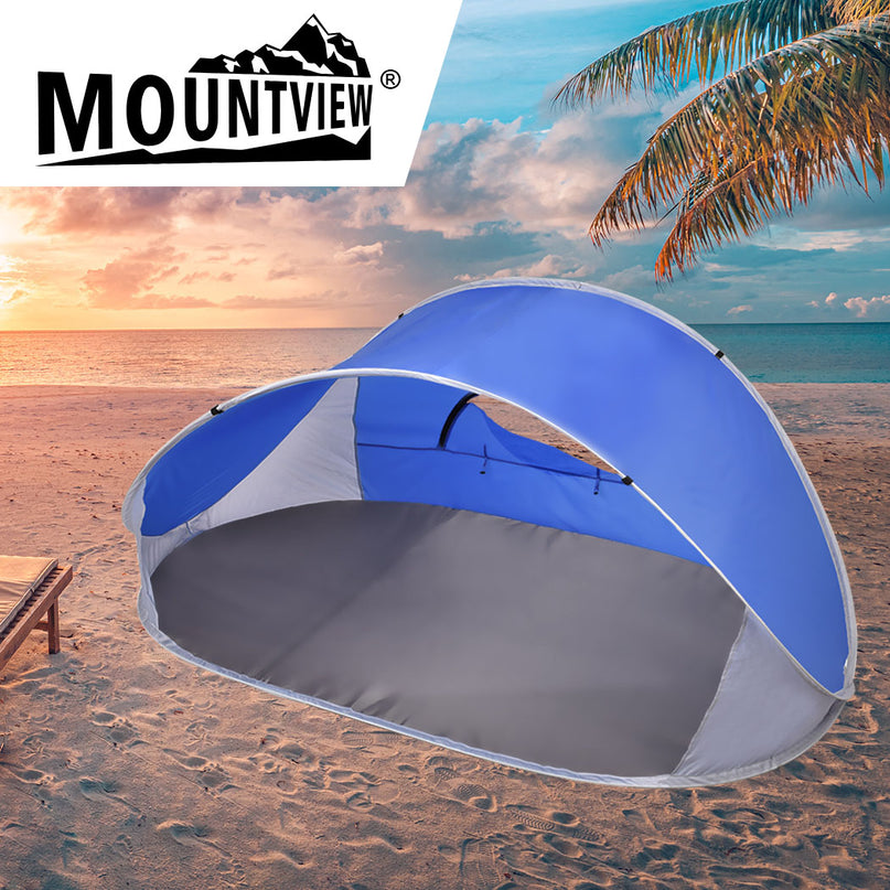Mountview Pop Up Tent Camping Beach Blue