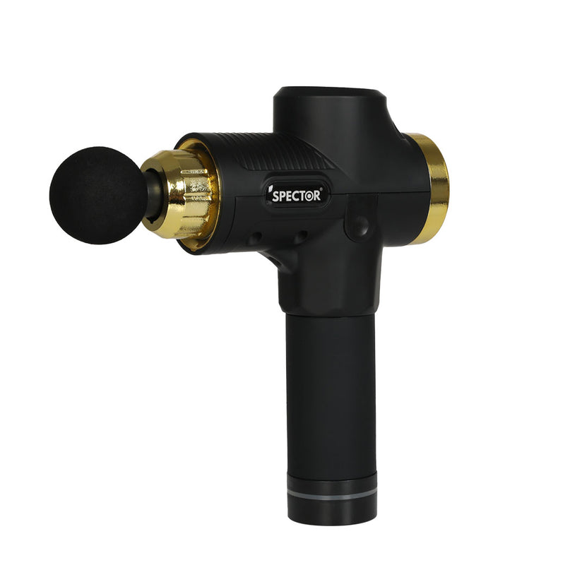 Spector Massage Gun 6 Heads Electric Black