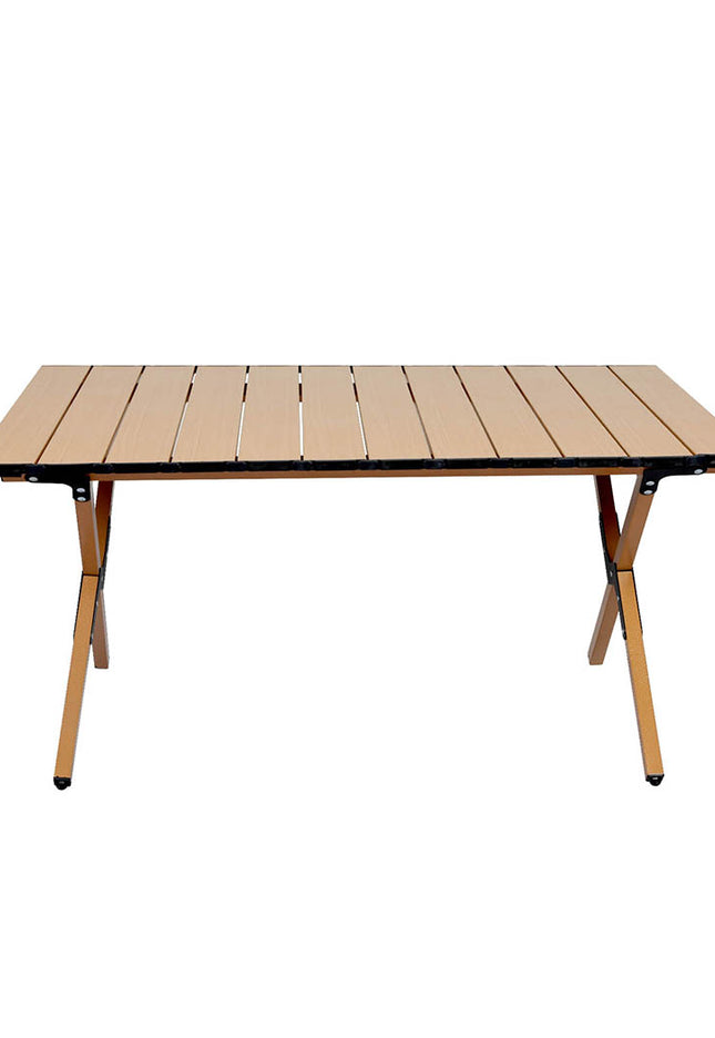 Levede Folding Camping Table Chair Set Oak