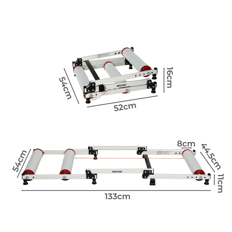 Spector Bike Roller Adjustable Bicycle White