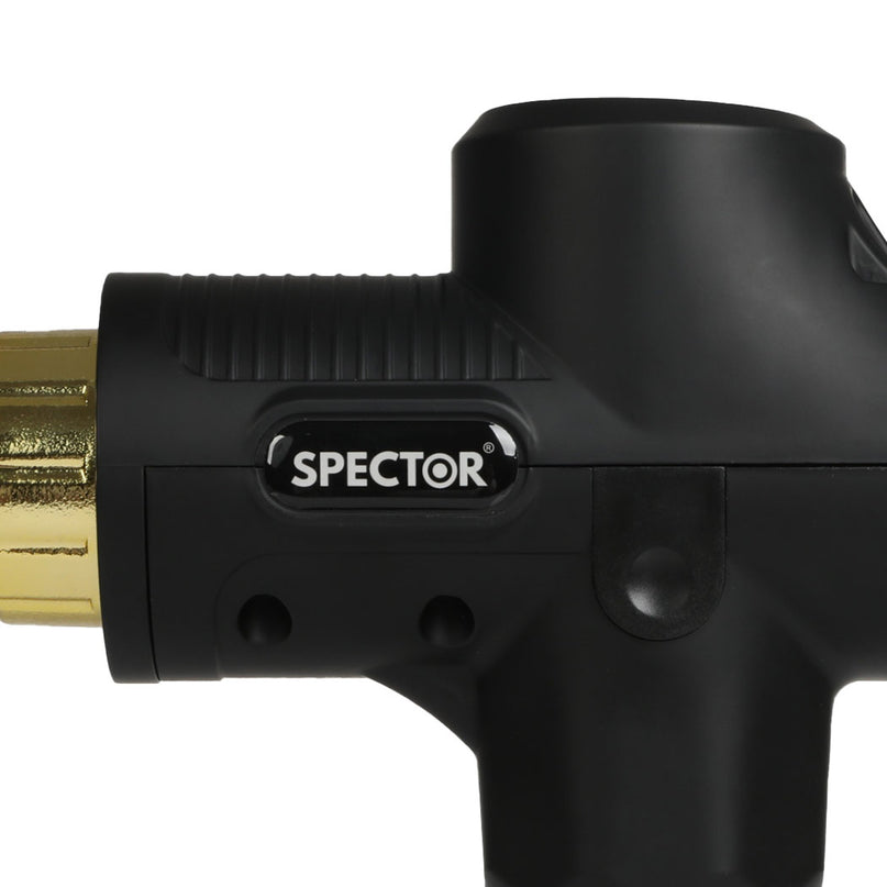 Spector Massage Gun 6 Heads Electric Black